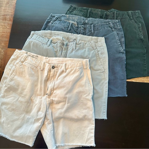 Polo Ralph Lauren Distressed Mens Chino Shorts Size 38 Set of four EUC